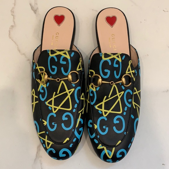 Gucci Shoes - Gucci Ghost Princetown Slides Size 39